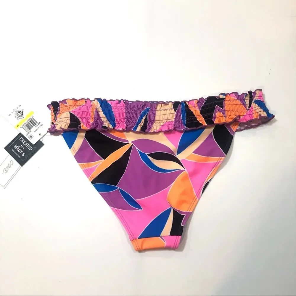 Salt+Cove Kaleidescope Smocked Bikini Swim Bottom